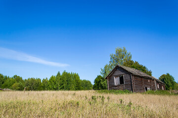 houses in an abandoned village