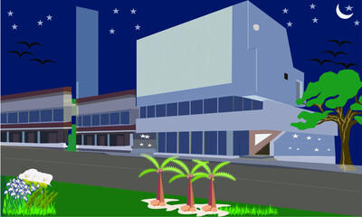 professional building vector sample