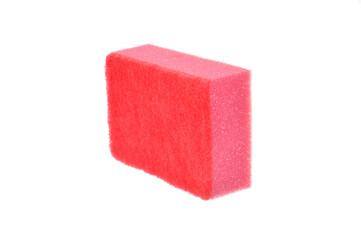sponge for washing dishes isolated on white background