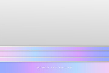 Modern holographic geometric abstract technology design on white background. Colorful gradient template for banner, business, cover, flyer, brochure, texture, card