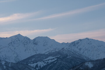 Fototapeta na wymiar 美しい冬の山