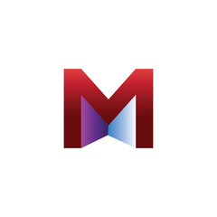 letter M logo illustration color design element template