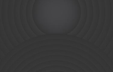 Papercut circle Abstract black minimal gradient background