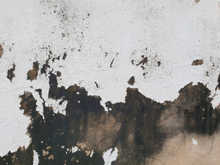 Cement, painted white, cement and very old paint. So old that the paint has faded see cement