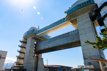 Obraz premium 静岡県沼津市 沼津港の水門 びゅうお