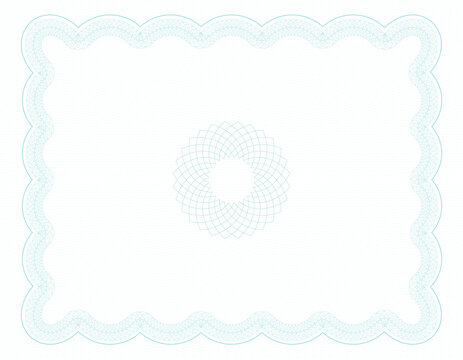 Guilloche background for certificate or diploma and currency design