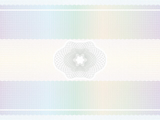 Guilloche background for certificate or diploma and currency design