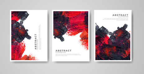 Set of bright colorful vector watercolor background. Abstract illustration