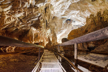 Tam Lod Cave, near Pai town. Northern Thailand - obrazy, fototapety, plakaty