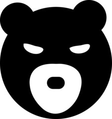 vector bear icon. sign design on white background..eps