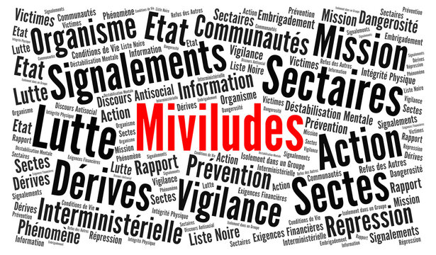 Miviludes nuage de mots