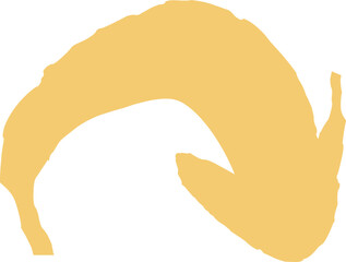 Hand drawn arrow pointing cute element.