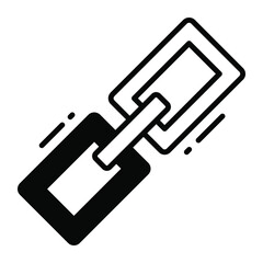 link vector icon. Illustration for graphic and web design.