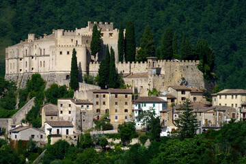Fototapeta premium Rocca Sinibalda, old town in Lazio, Italy