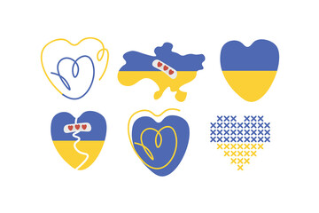 Ukraine broken heart. Ukraine is my home. Support for Ukraine