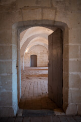 World War II prison in the castle of La Guerche in France.