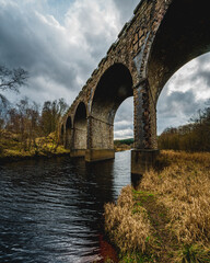 Fototapeta premium Bridge over Scottish River