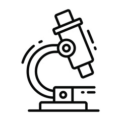 microscope vector icon. Illustration for graphic and web design.