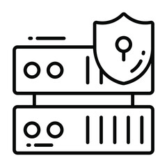 data security vector icon. Illustration for graphic and web design.