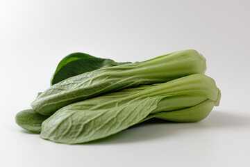 bok choy on a white background