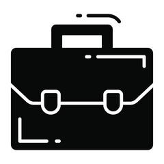briefcase vector icon. Illustration for graphic and web design.