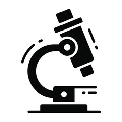 microscope vector icon. Illustration for graphic and web design.