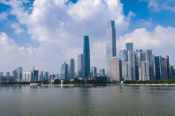 Fototapeta na wymiar 中国 広州市 高層ビル群