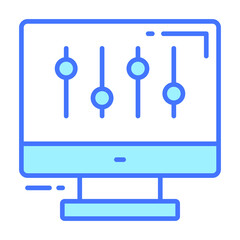 preferences vector icon. Illustration for graphic and web design.