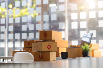 Small Startup Business Concept Selling Online