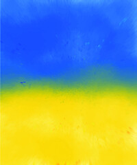 Ukraine republic vector icon symbol. Peace and war concept illustration. Official nationality Ukrainian people or flag label. Yellow and blue color for flag of Ukraine.