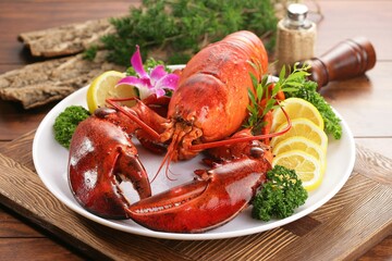 lobster on a plate
