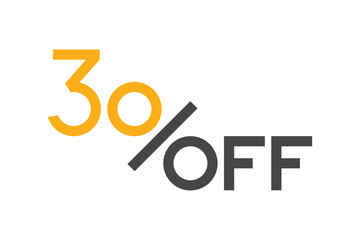 Sale. Discount up to 30% off. Special Offer. Vector Template Design Illustration. Isolated.