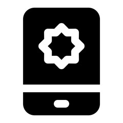 smartphone glyph icon