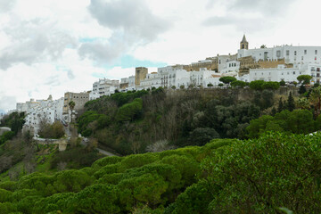 Fototapeta premium View at the town of Vejer de la Frontera on Spain