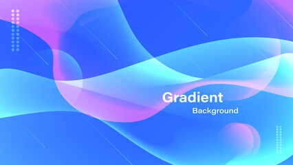 Modern blue wavy abstract background.