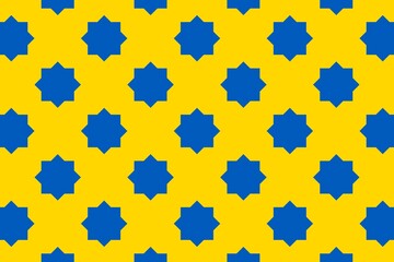 Geometric pattern in the colors of the national flag of Ukraine. The colors of Ukraine.