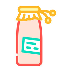 juice tomato color icon vector. juice tomato sign. isolated symbol illustration