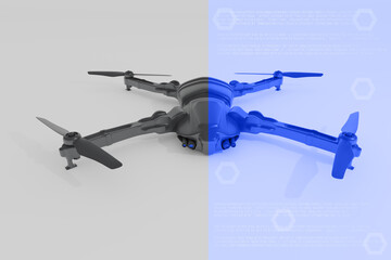 Modern drone - concept