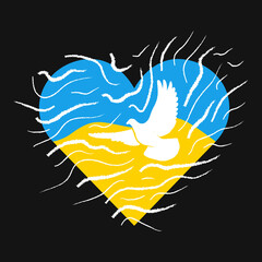 Ukraine dove of peace no war