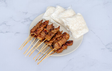 Thai Grilled and BBQ Pork with Sticky Rice 