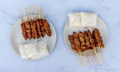 Thai Grilled and BBQ Pork with Sticky Rice 