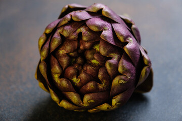 Obraz premium The globe artichoke is a variety of a species of thistle cultivated as a food..The edible portion of the plant consists of the flower buds.