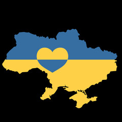 Poster in defense of Ukraine from war

Painting for protection against aggression with elements of the blue and yellow national flag of Ukraine with inscriptions in English