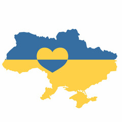 Poster in defense of Ukraine from war

Painting for protection against aggression with elements of the blue and yellow national flag of Ukraine with inscriptions in English