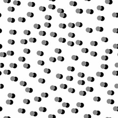 Seamless polka dots pattern for fabrics and textiles and packaging and linens and gifts and cards