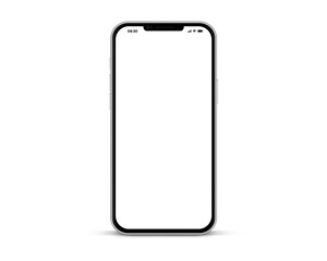 3d high quality vector smartphone mockups. Ultra realistic mobile device UI UX mockup for presentation template. Cellphone frame with blank screen isolated templates. 3d isometric illustration.