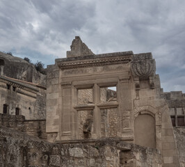 Les Baux-de-Provence, Alpilles mountains, Bouches-du-Rhône, Provence-Alpes-Côte d'Azur, Southern...