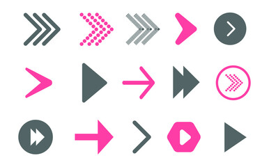Infographic arrows pack vector illustration