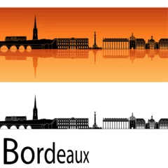 Fotobehang skyline in ai format of the city of bordeaux © Paulrommer