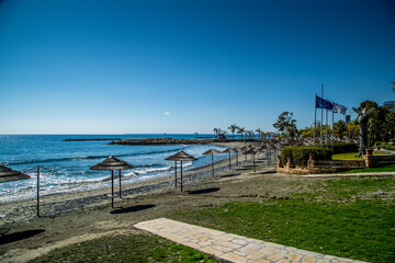 Fototapeta na wymiar Limassol Beach Cyprus 